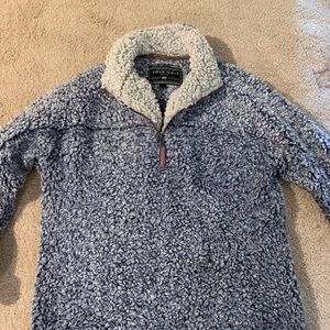 Blue True Grit 1/2 zip pullover